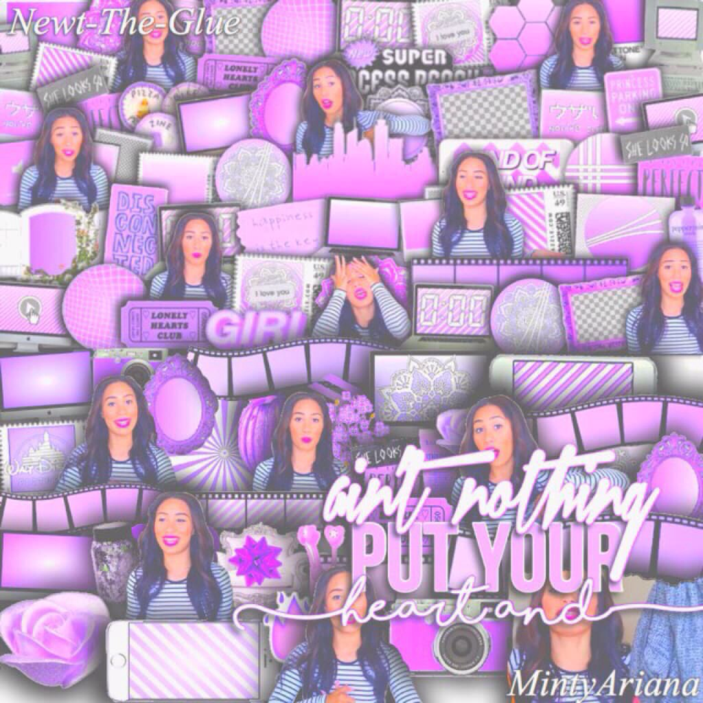 Collab with the amazing MintyAriana 💜 sorry I haven't posted in agessss 