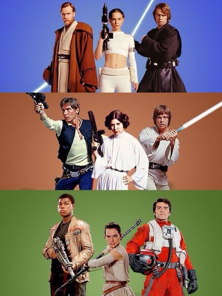 Nine heroes of Star Wars 