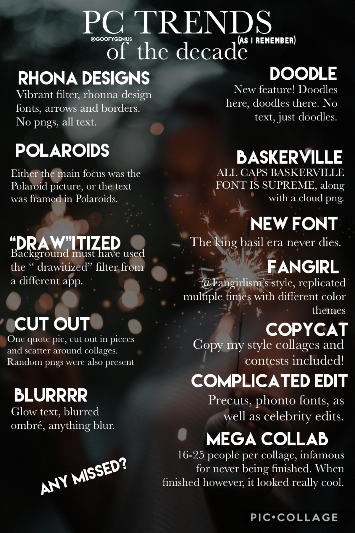 Did I miss any? Which trend was your favorite? I’d have to say mine was the “Blurrr” Trend. 