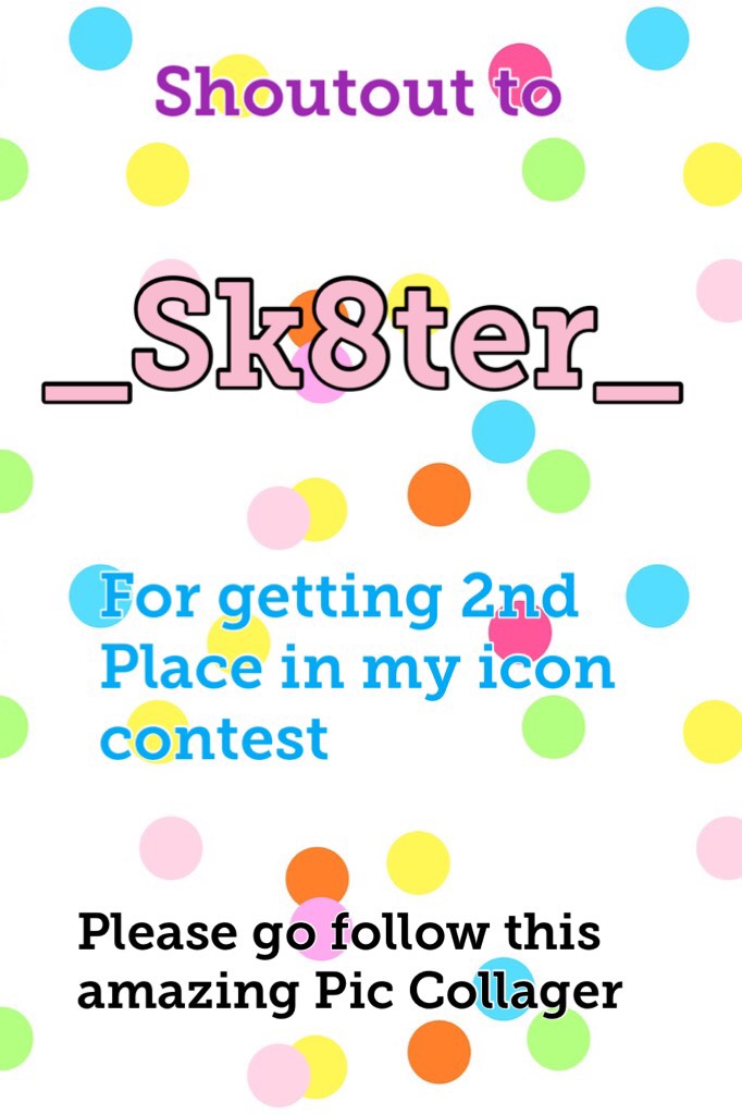 Shoutout to _Sk8ter_ for getting 2nd Place in my icon contest