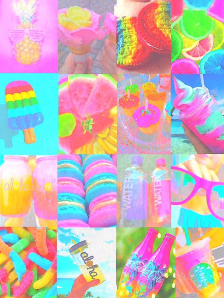 Colourful background 🌈 ~ Please give credit if used //Kawaii-Kitty