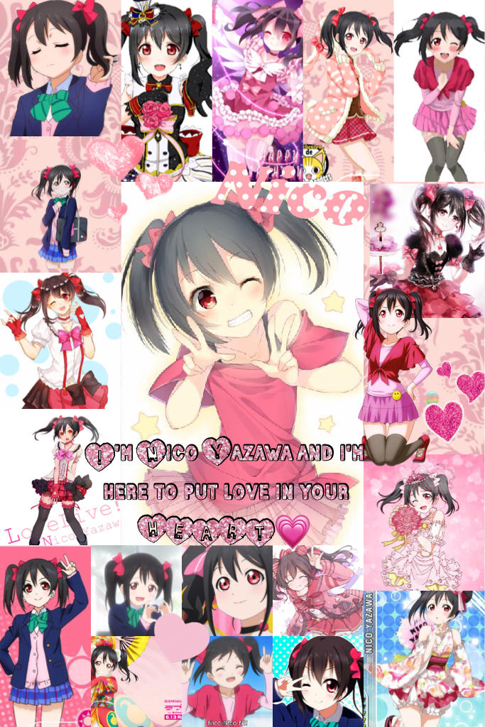 Nico Yazawa - my friend is introducing me to the world of anime, and it's pretty good, my favorite right now is Love Live and this is my friend's favorite character