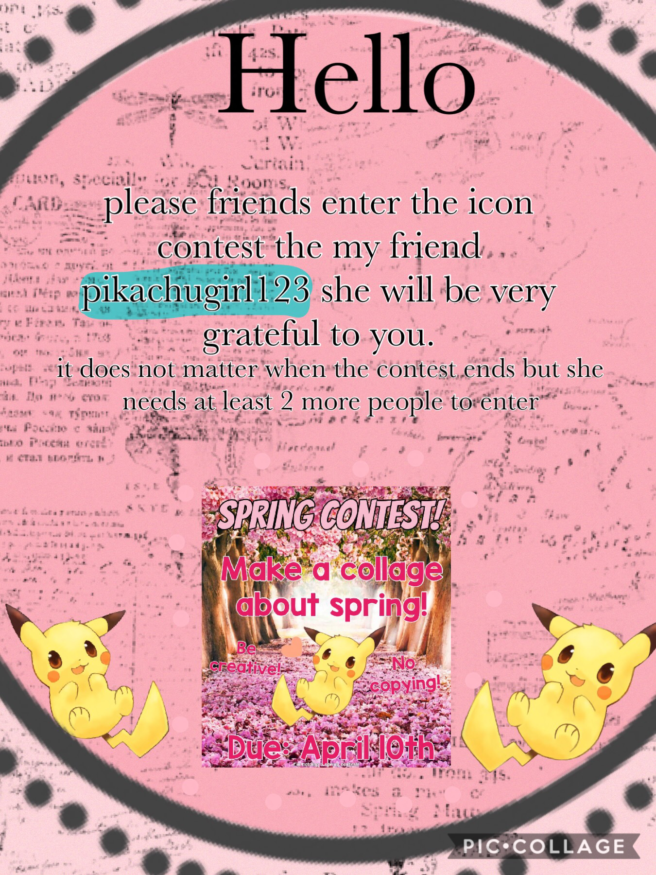 #MyFriend #Pikachugirl123 #PleaseEnter 😁
