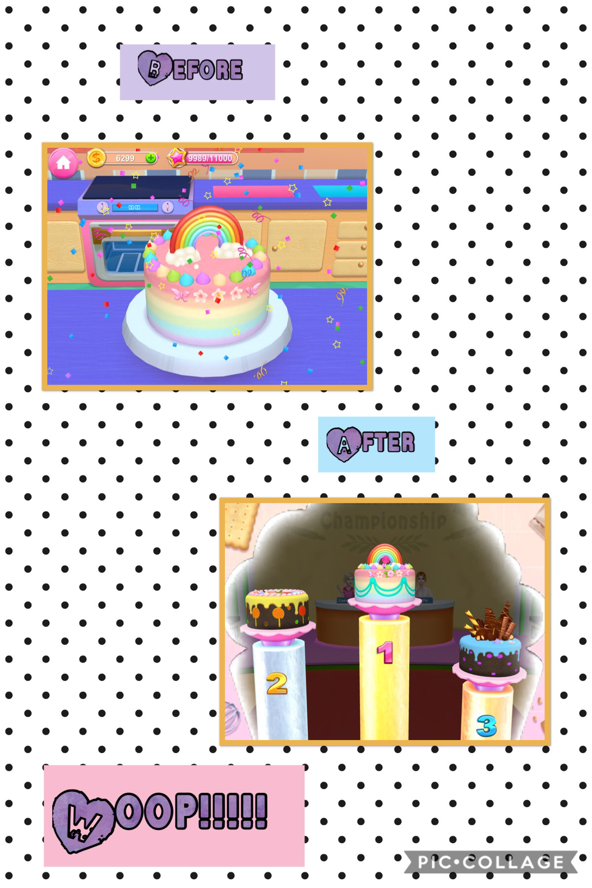 I won the cake on Bakery Empire!