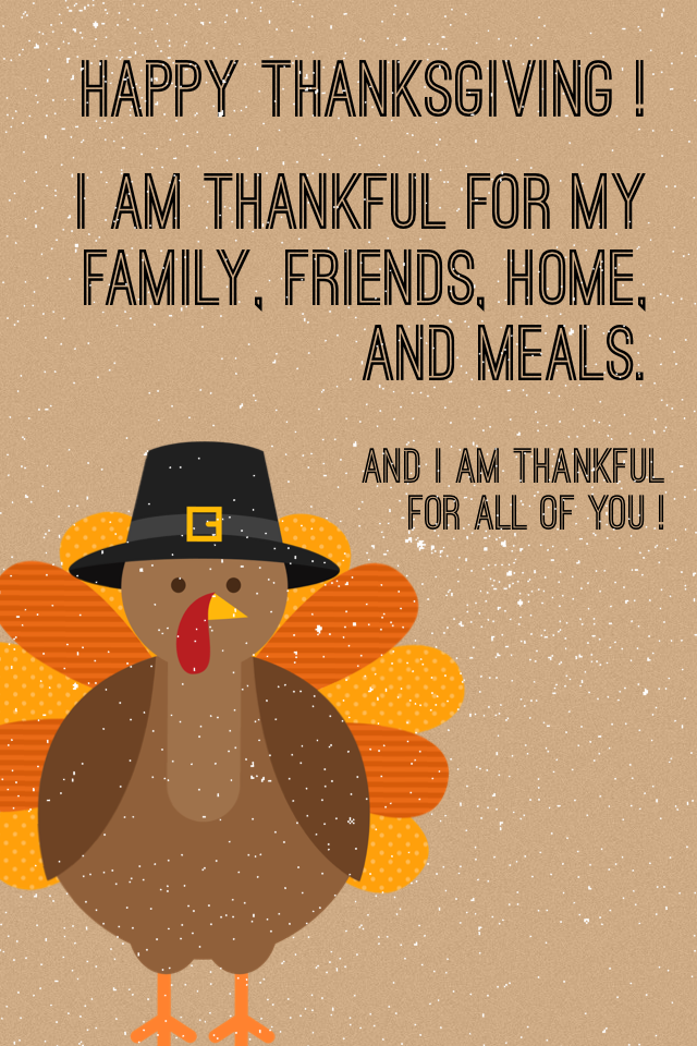 Happy thanksgiving !
