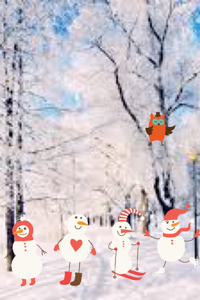 Snowman winter wonderland 