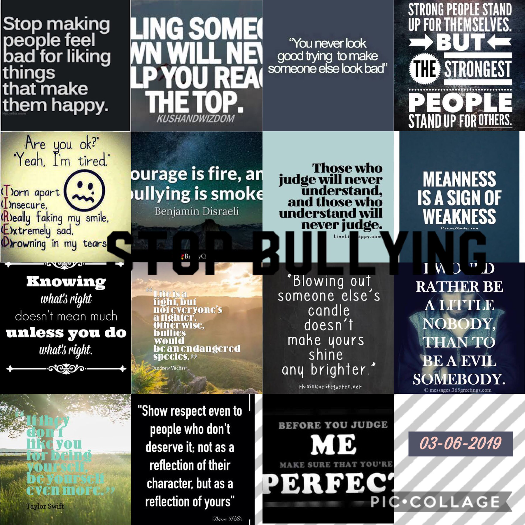 STOP BULLYING!!!!!!!!!!!

Please help to make a difference by stopping bullying. Stand up for a friend if they need help. Bullying is not right. 

