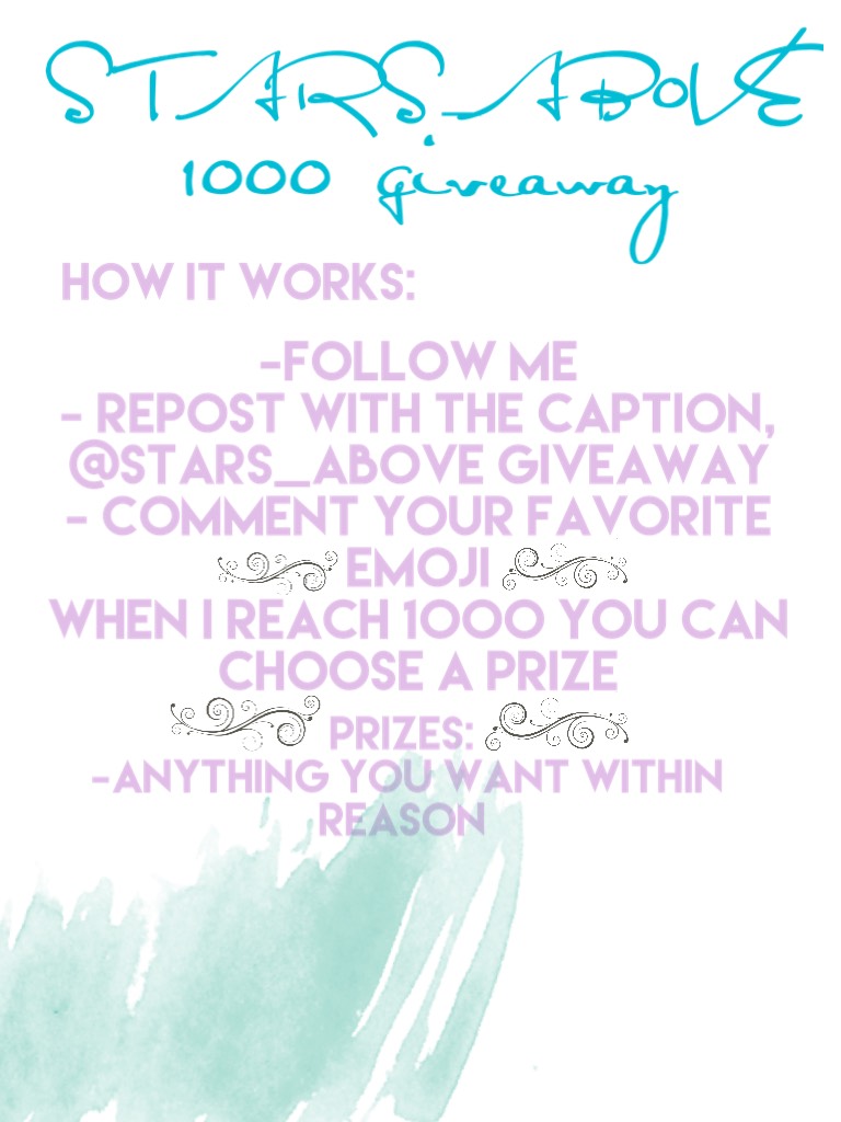 🕑tap🕑
🕚#giveaway!!!🕚
🕛sorry for the simple layout🕛
🕐please enter🕐
