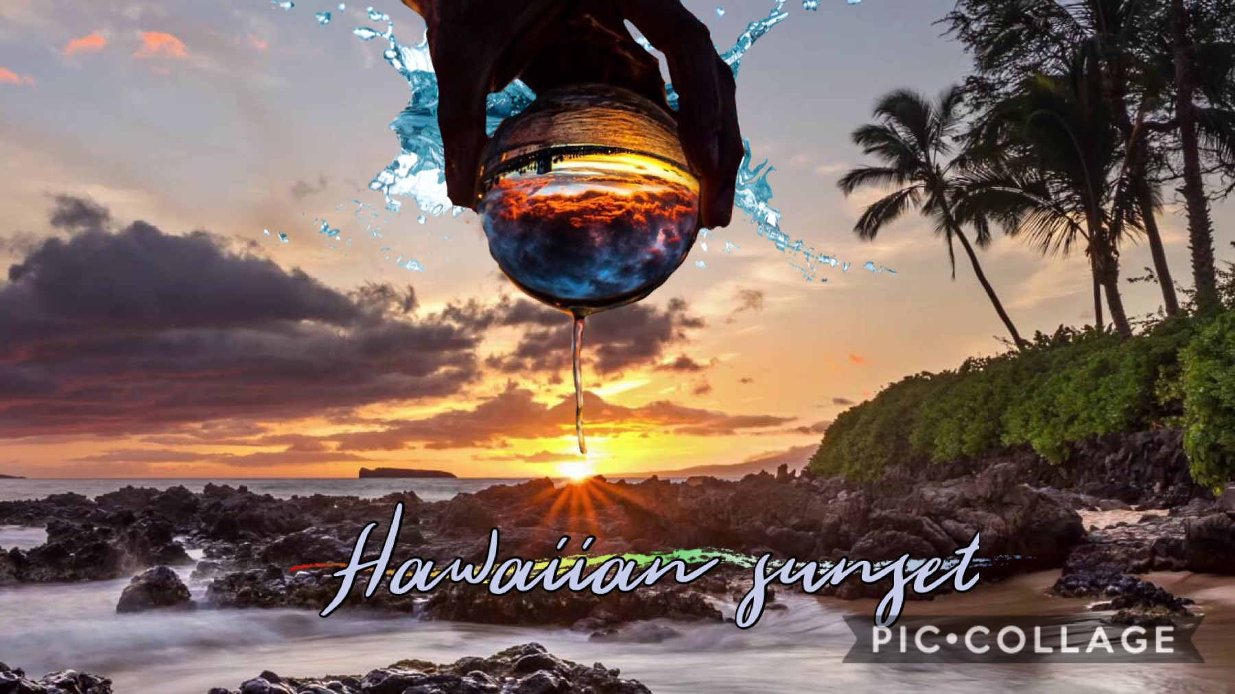 Hawaiian Sunset #Hawaii #aesthetic #edit #secondpost