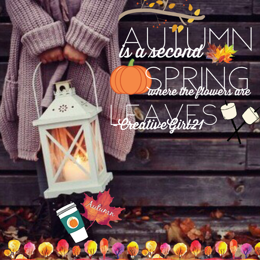 🍁TAP🍁

Hello, October🍂🍁🥀Hey guys 30 likes please? 🌲I used a ton of stickers⭐️I think some of them are from @MiriamElanDesigns 🌸😊