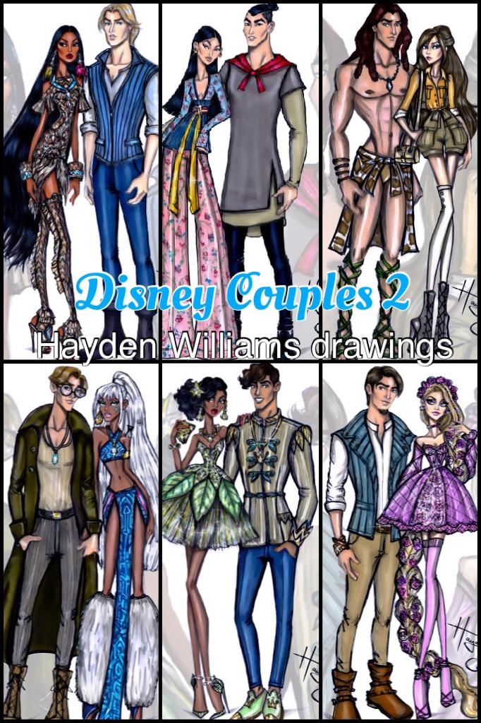 Disney Couples 2: Hayden Williams drawings