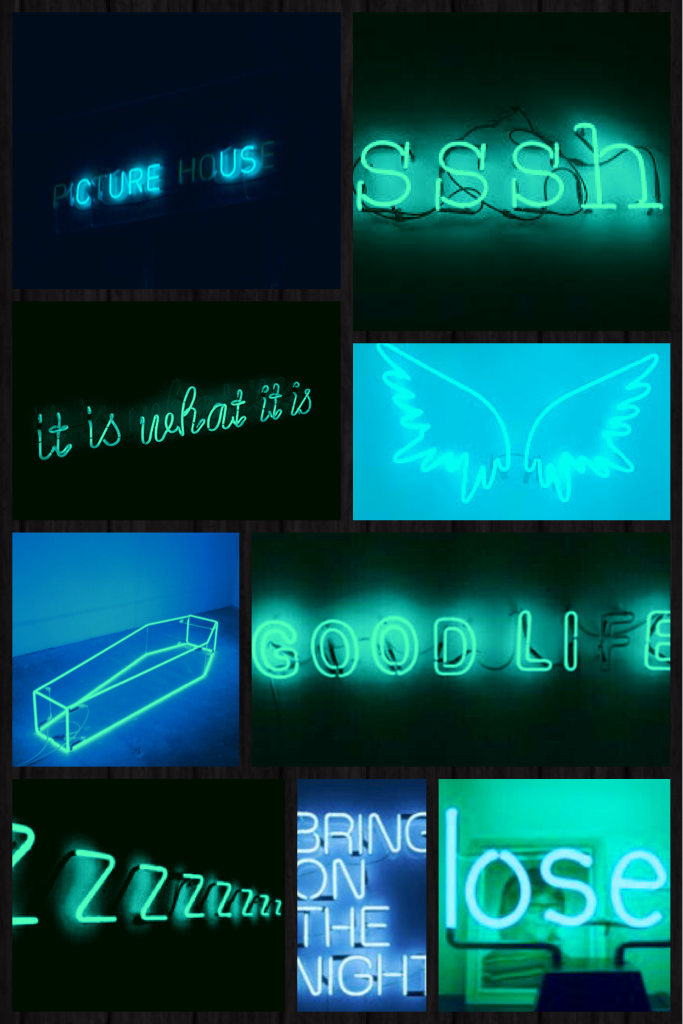 Green/Blue & Neon Signs
