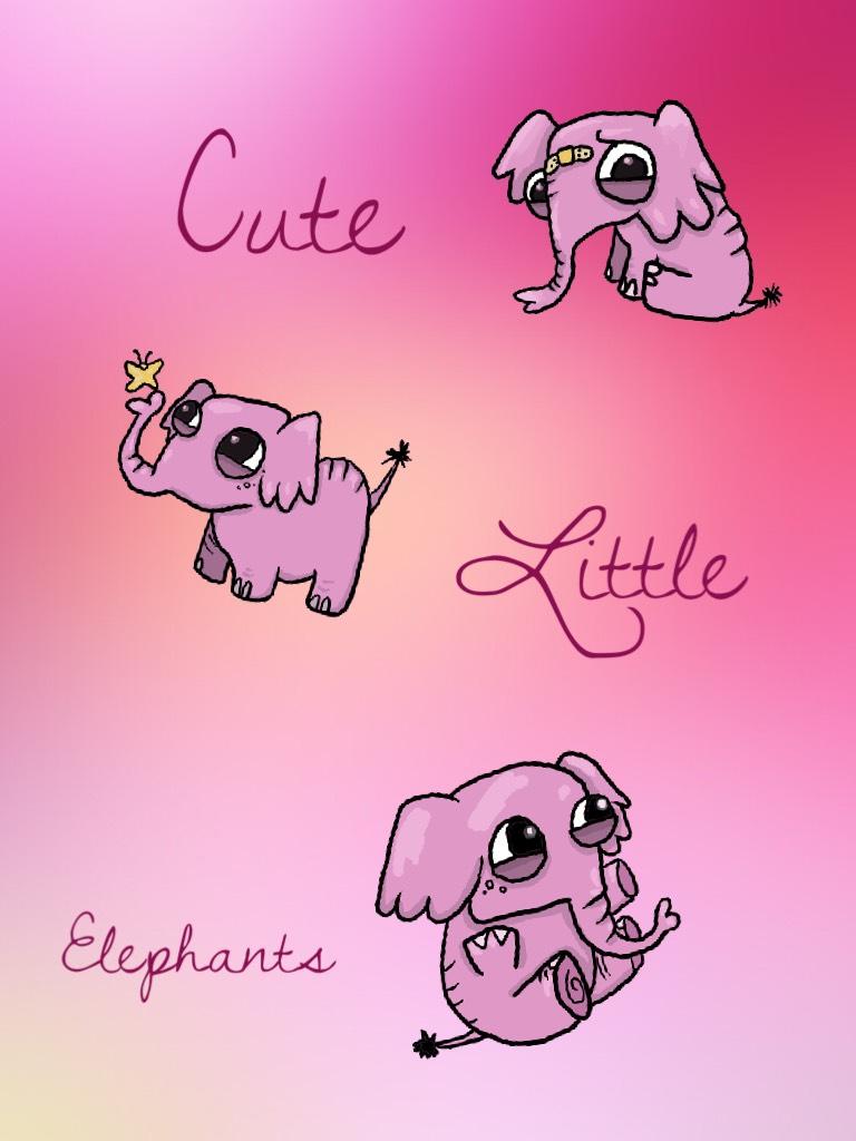 Cute little elephants
