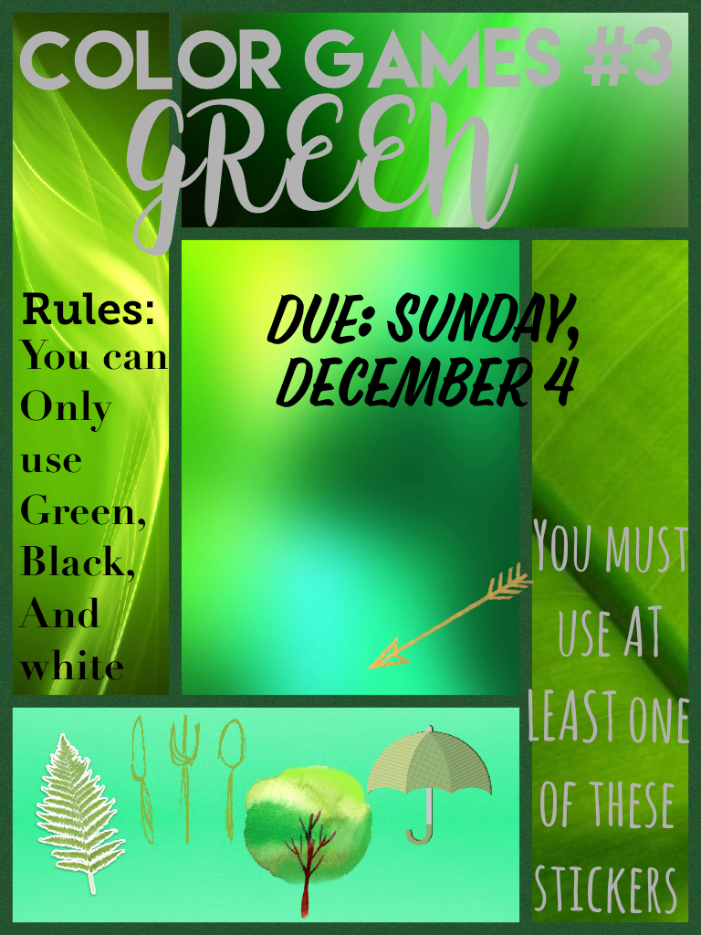 Color games 3: GREEN! 🐍🐢🍀🍏🎾💚♻️