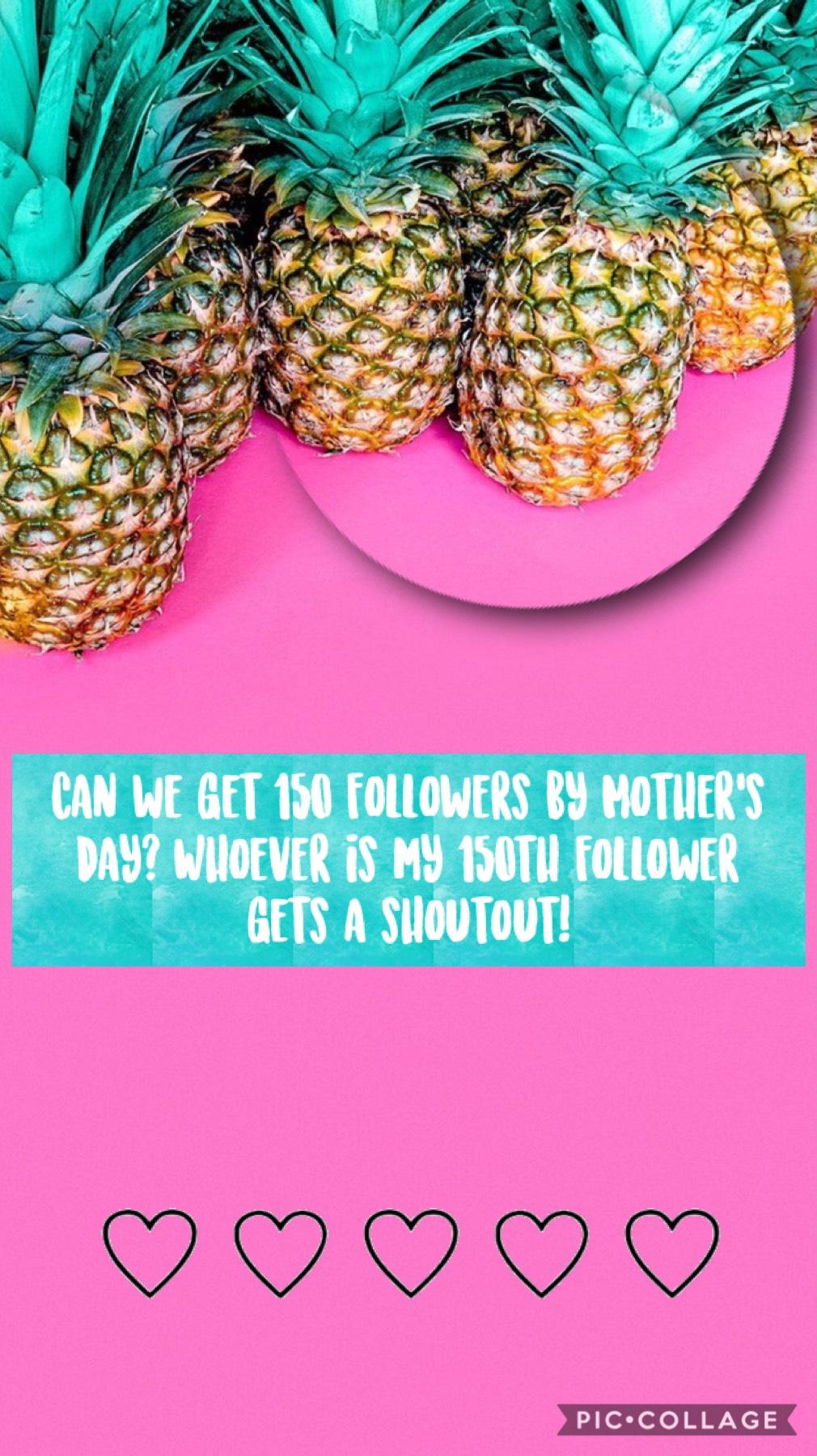 Tap ✌︎
Ok, so can we plz get to 150 followers by Mother’s Day? This would totally make my day if we can get to this goal even sooner!
