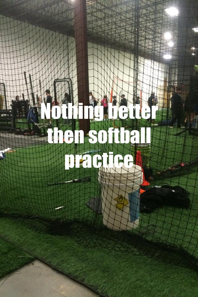 Nothing better then softball practice 