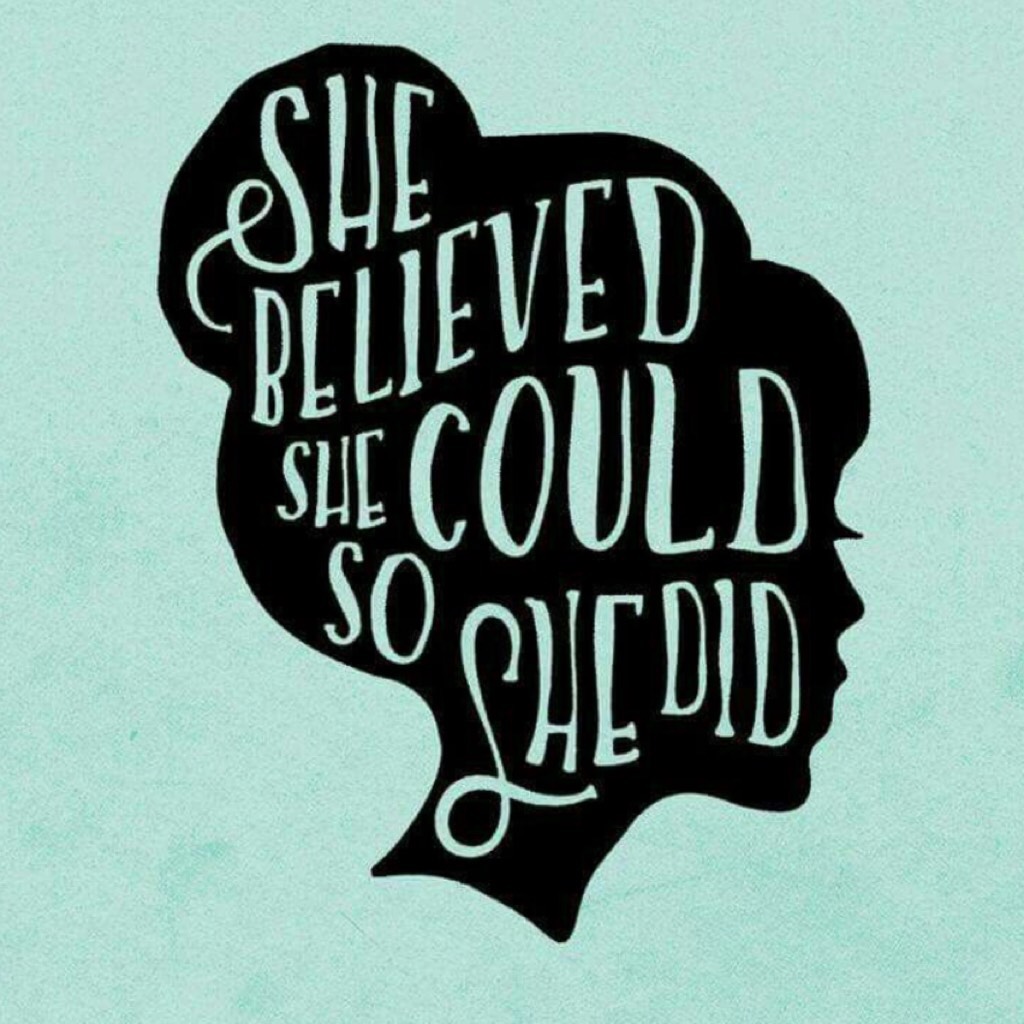 She believed she could so she did🌈