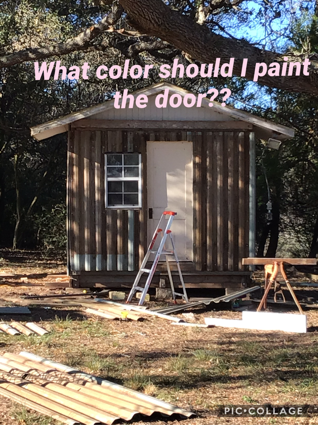 What color should I paint the door?? Answer in comments.