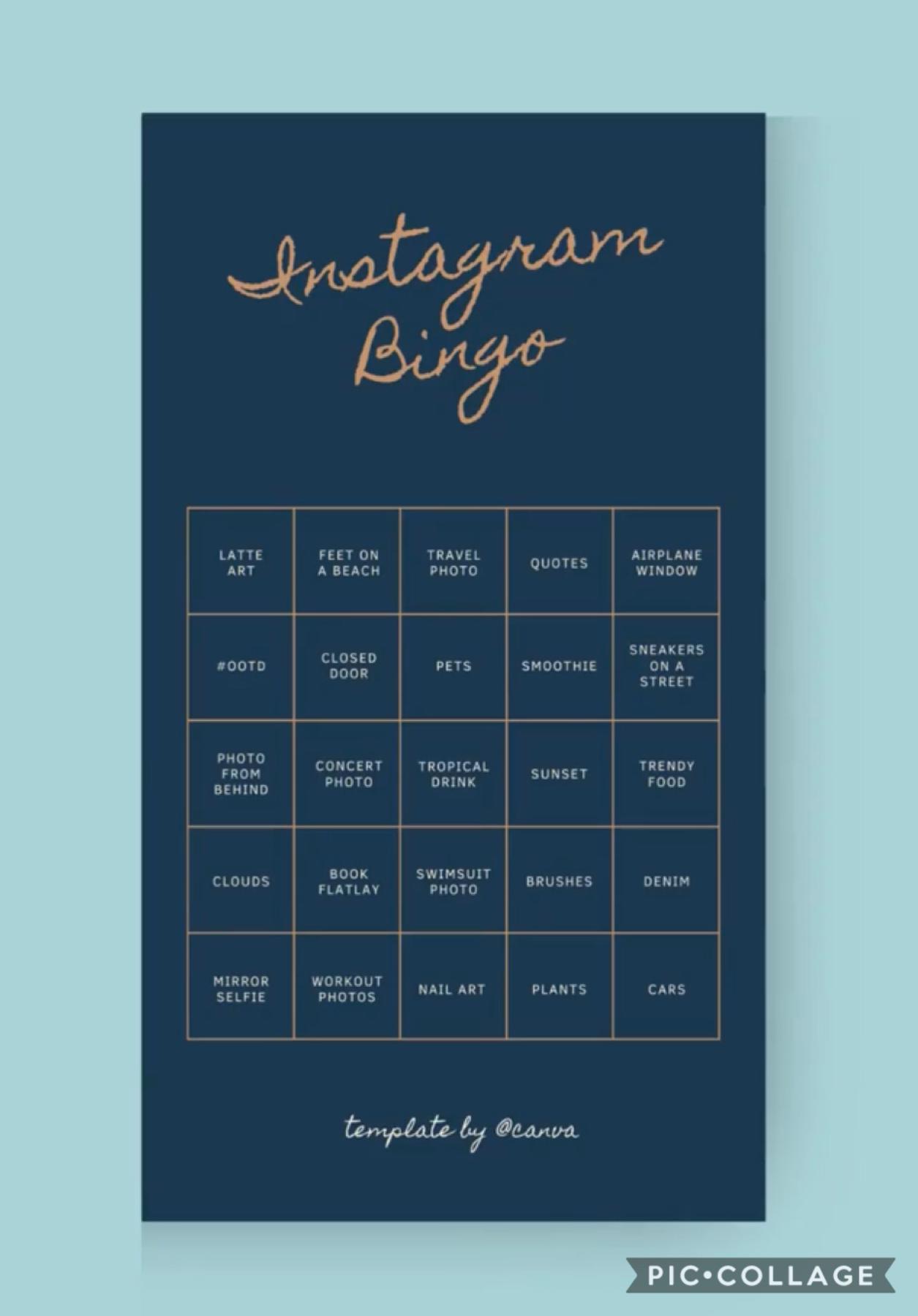 Instagram bingo