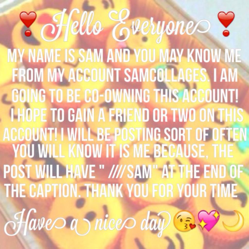 ✨Tap here✨
Hello❣ You don't know how excited I am to be the co-owner😆😆 Please follow me my username is SamCollages💖🌙 Other things: •Instagram @_sam.potter_•We 💖 it: VanilaUnicorn•