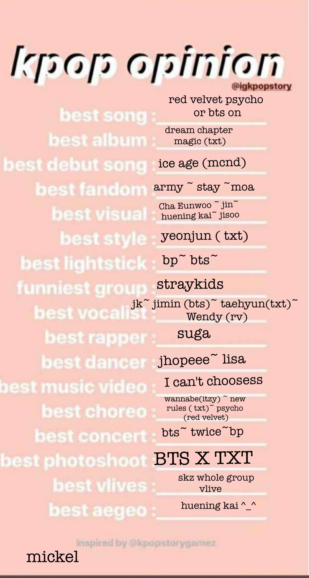 °♡ uhh these are my opinions🙃🙃°♡