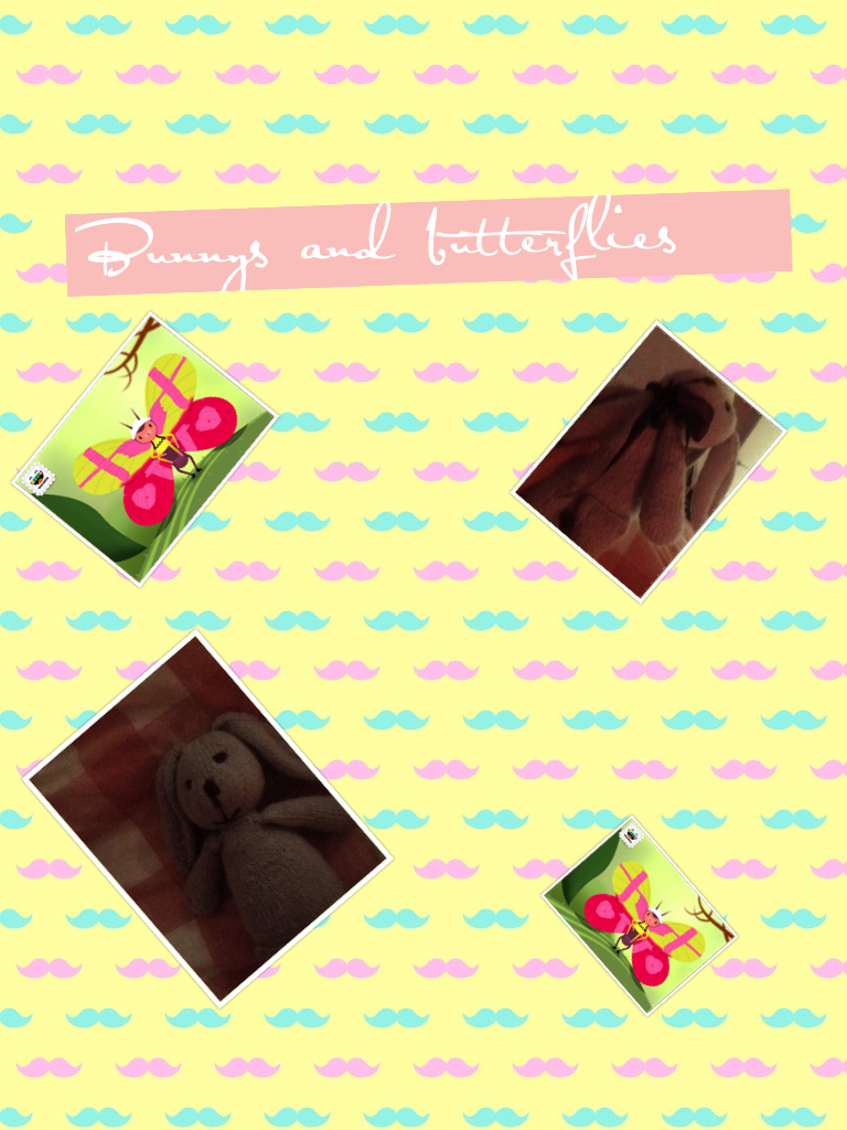 Bunnys and butterflies 😍🙂