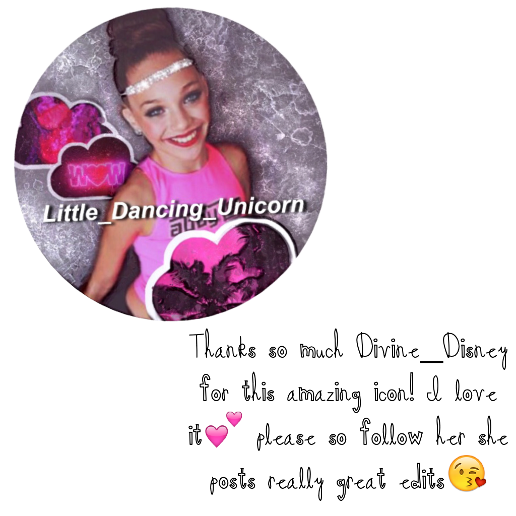 Thanks so much Divine_Disney for this amazing icon! I love it💕 please so follow her she posts really great edits😘