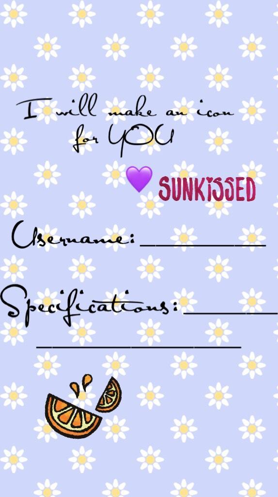 🙋🏽‍♀️TAP🙋🏽‍♀️
I feel like I don’t show much appreciation to u guys and I should just do something for u gust so I will be making icons for whatever it is u want (PicCollage snap insta you name it). Also sorry if I haven’t been active recently 💜love yall 💜