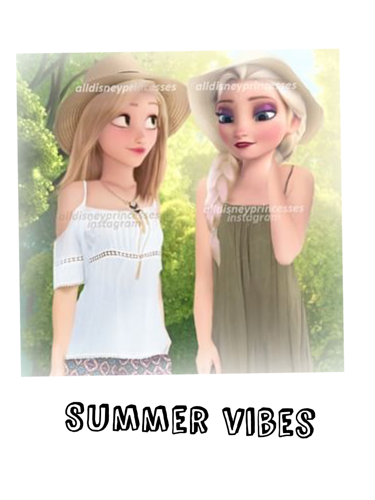 Summer vibes ~ Elsa and Rapunzel 