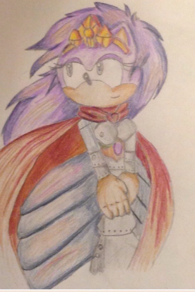 Here's a drawing I did of Sonic's mom, aka Queen Aleena. I didn't trace it, but there is an original pic I looked at and tried to copy. Sorry for bad quality😅Rate please!
