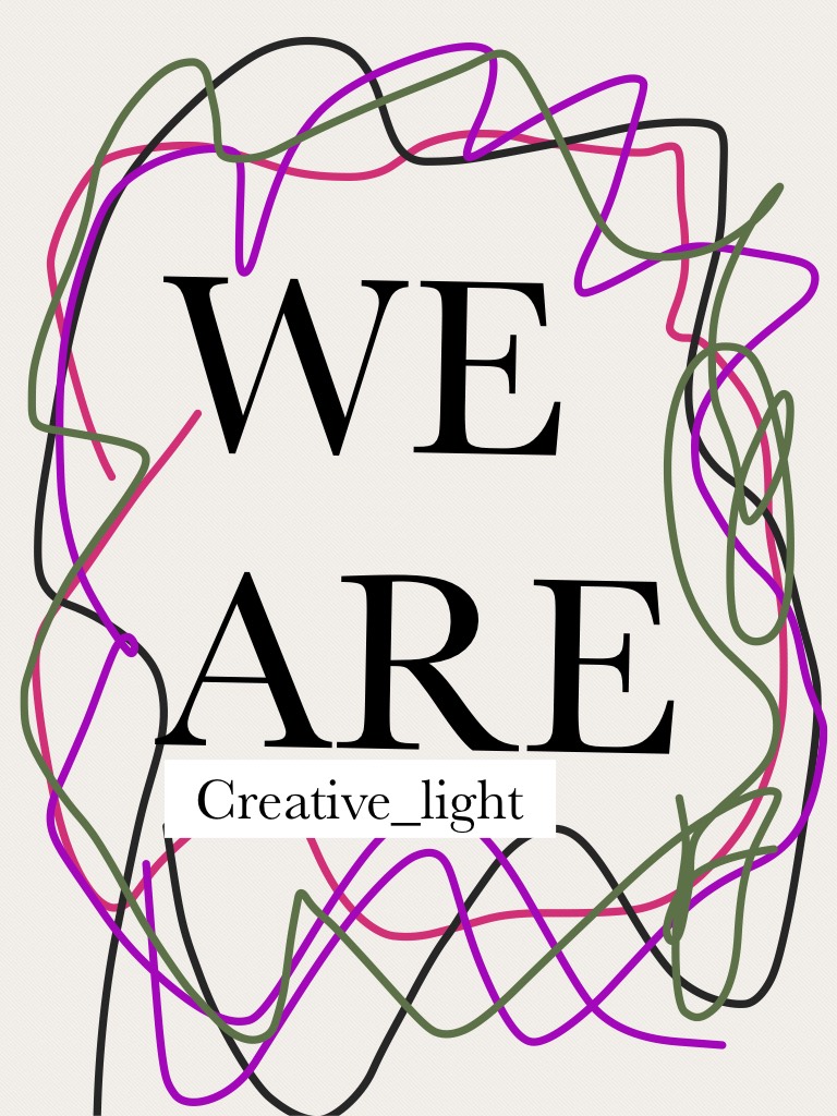 What do we are? We are creative!❤️

