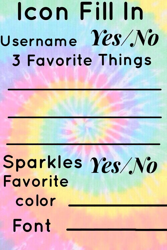 fill this in and i will make you an icon