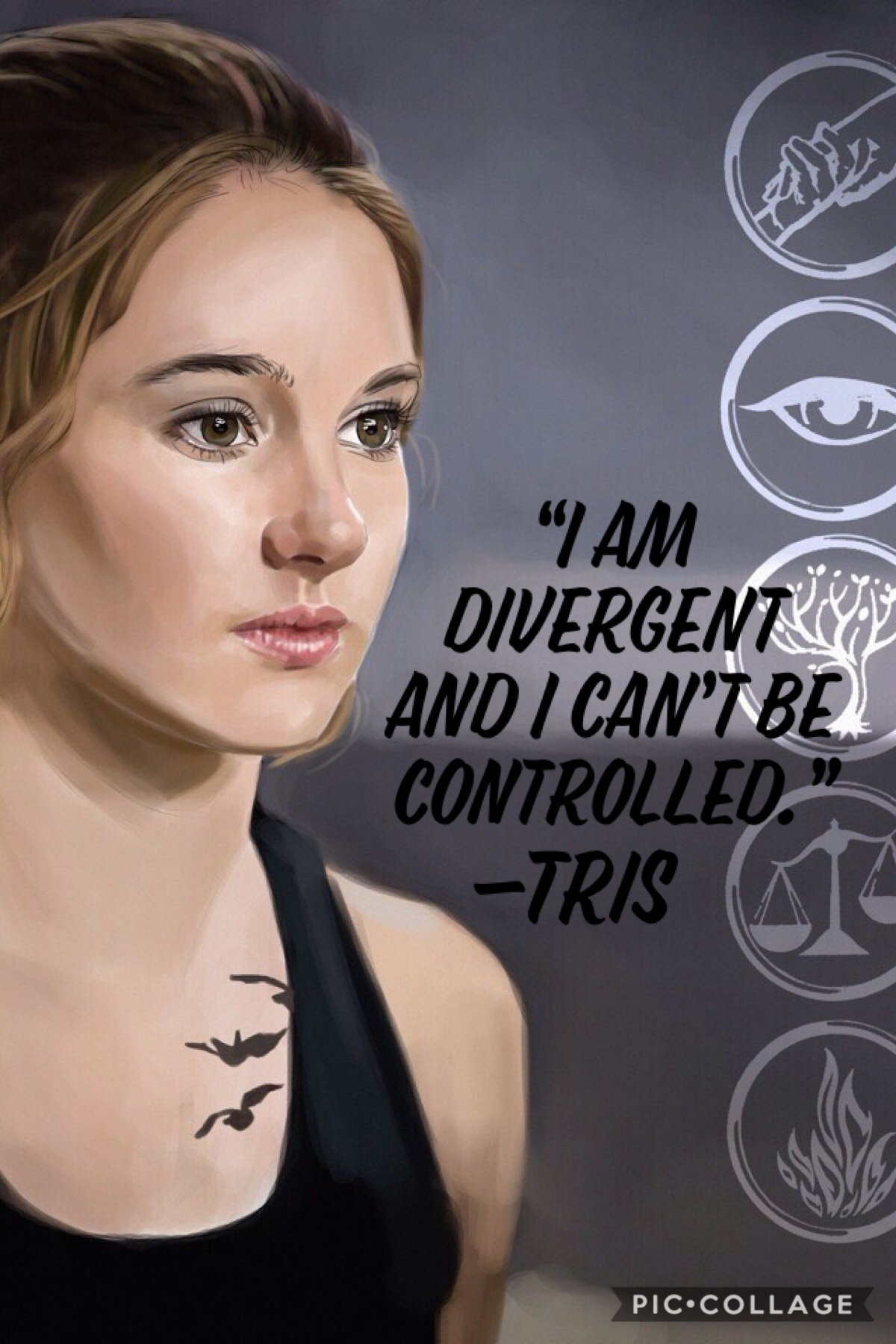 Tap!!!!!! 
❤️I love divergent!!❤️
qotd: books or movies?
aotd: books!!!
Remember.... my fall themed contest is over on Friday!

