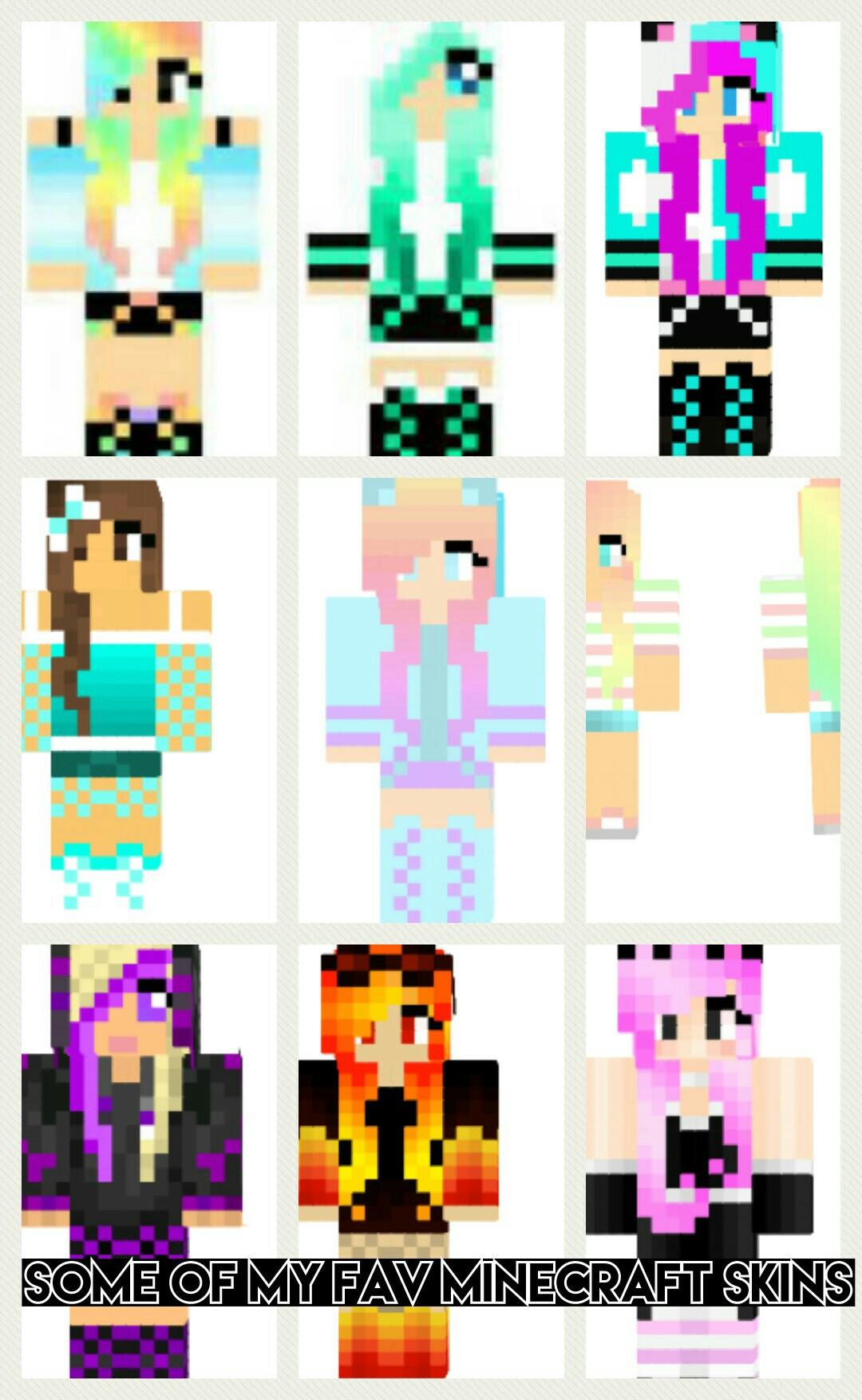 Some of my fav minecraft skins! what are ur favorite skins let me know by making remixes!