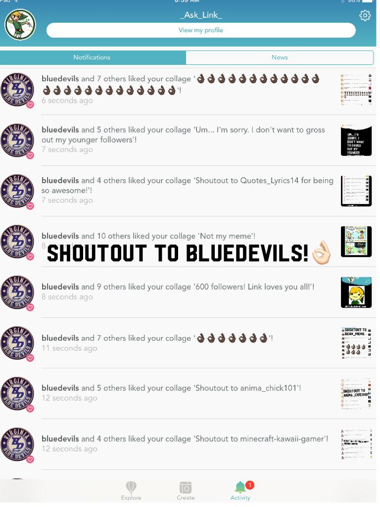 Shoutout to bluedevils!👌🏻