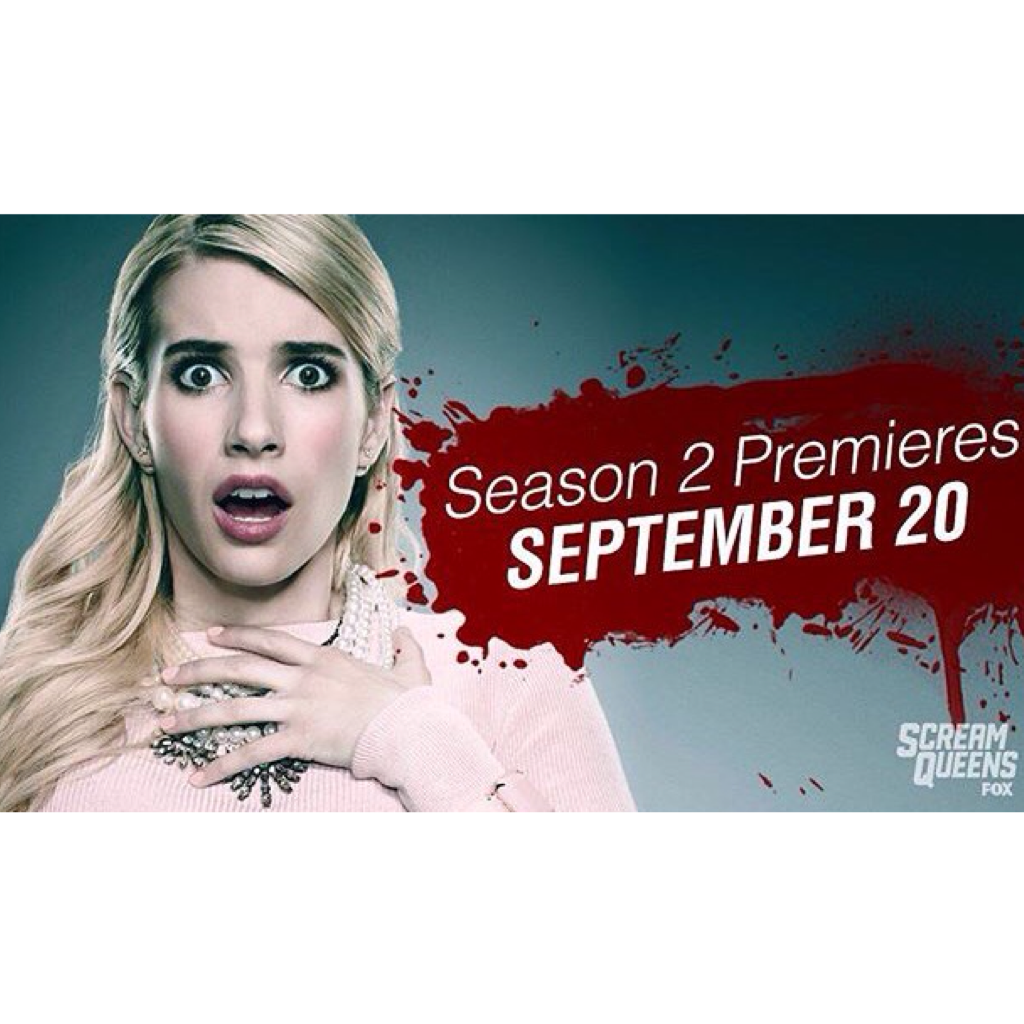 Hello there!👋🏻 I'm Emily and back here to update you guys about season 2 of Scream Queens! Remember Scream Queens is back on September! :D