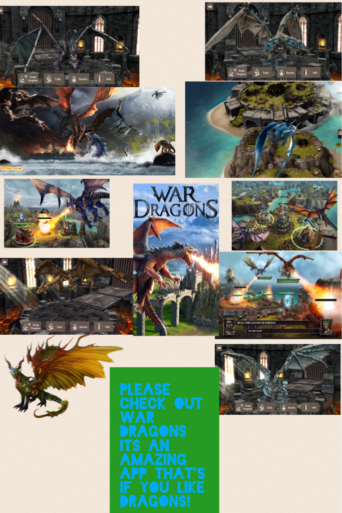 Please check out war dragons its an amazing app that's if you like dragons!
