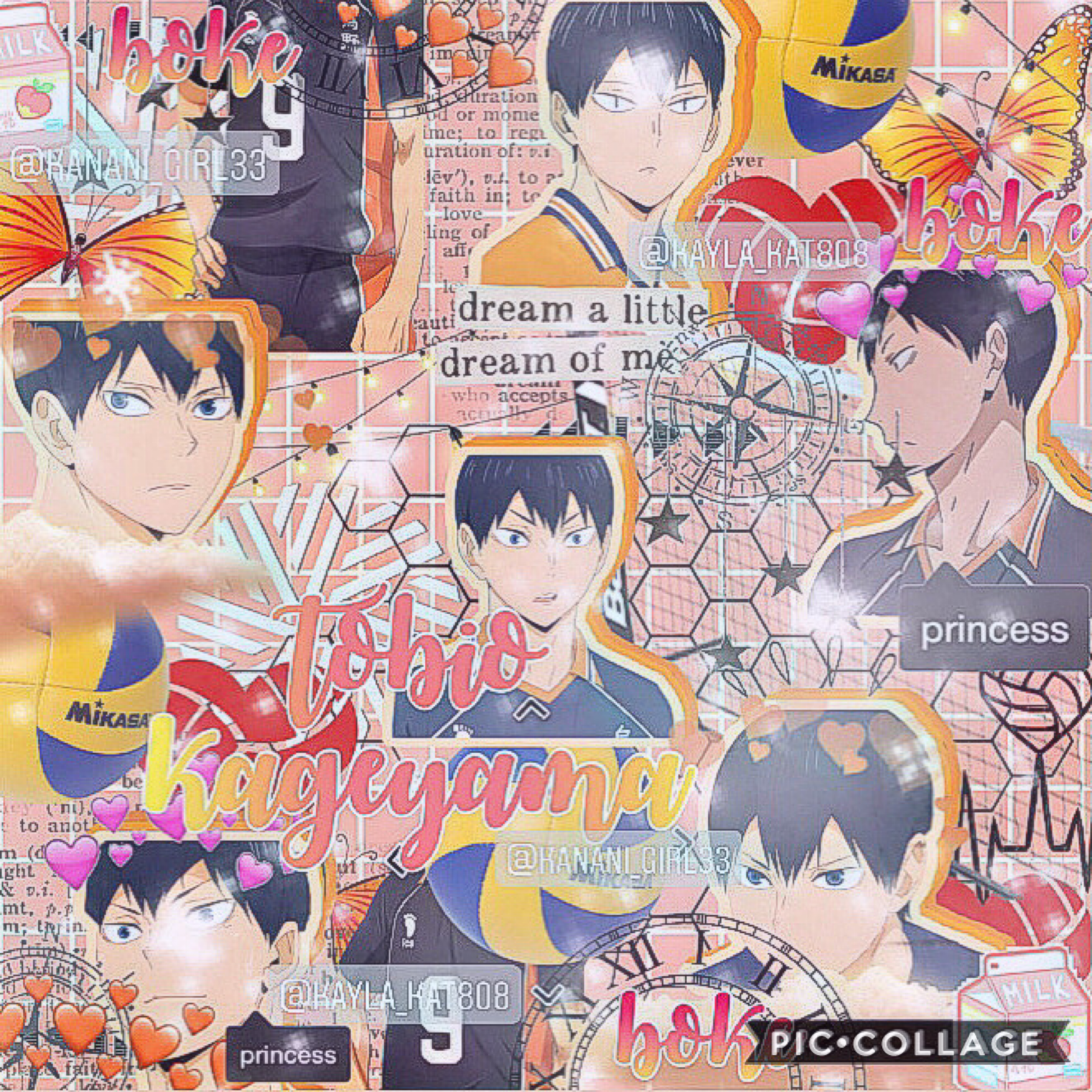 🤍tap🤍
december 6, 2020
new style!! what do y’all think? alright so i finally started watching anime (specifically haikyu! please don’t spoil it for me) im def in love with kageyama like seriously. he’s soo perfect ♥️ qotd: who’s your favorite character (i
