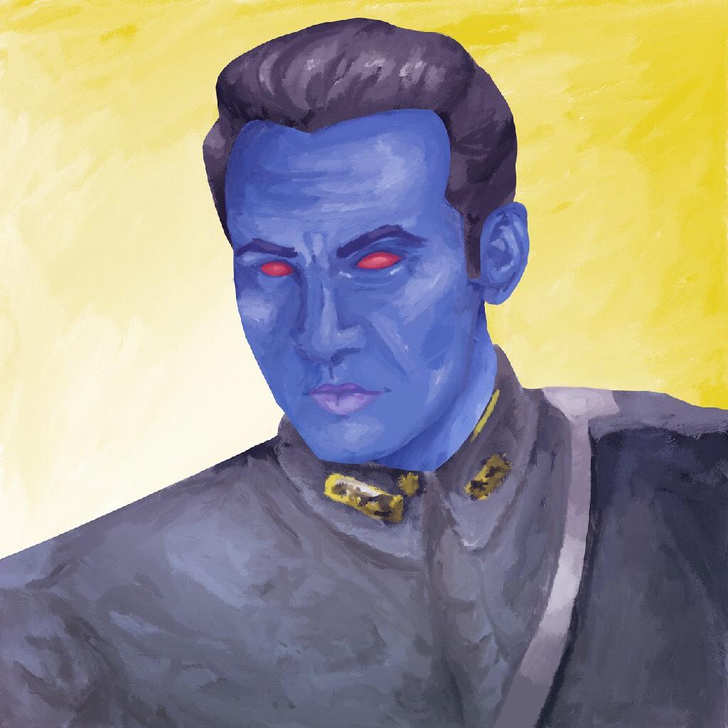 Some coloring practice I did with Thrawn