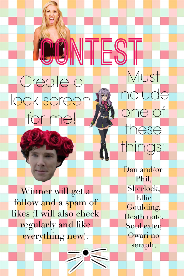 Contest!
Create a lock screen!
(If anyone sees this) 