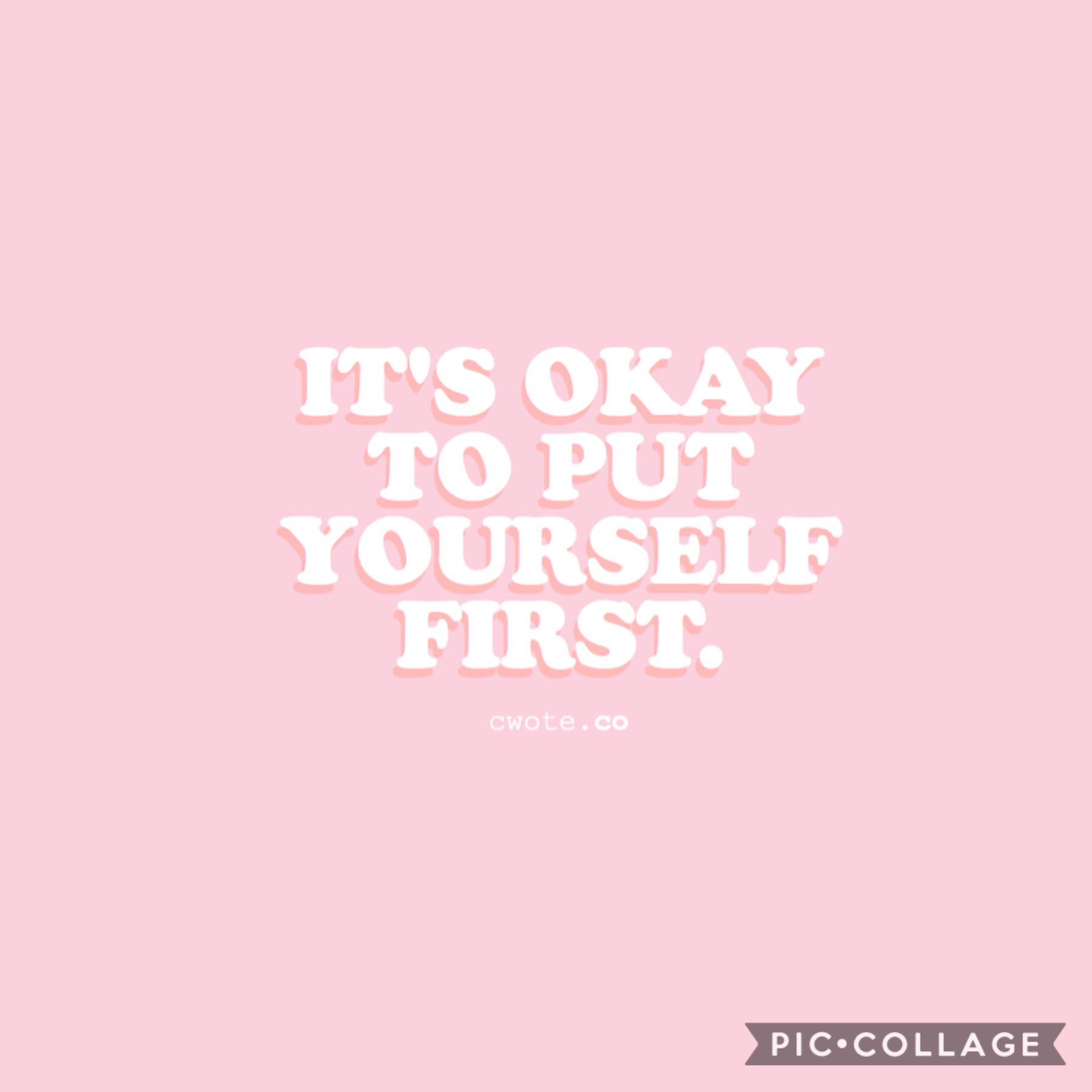 Self-care is not selfish!💜take time to rest, and do what you love!🎆if you need anyone we’re here💟stay strong☯️Self-care is not selfish!☮️