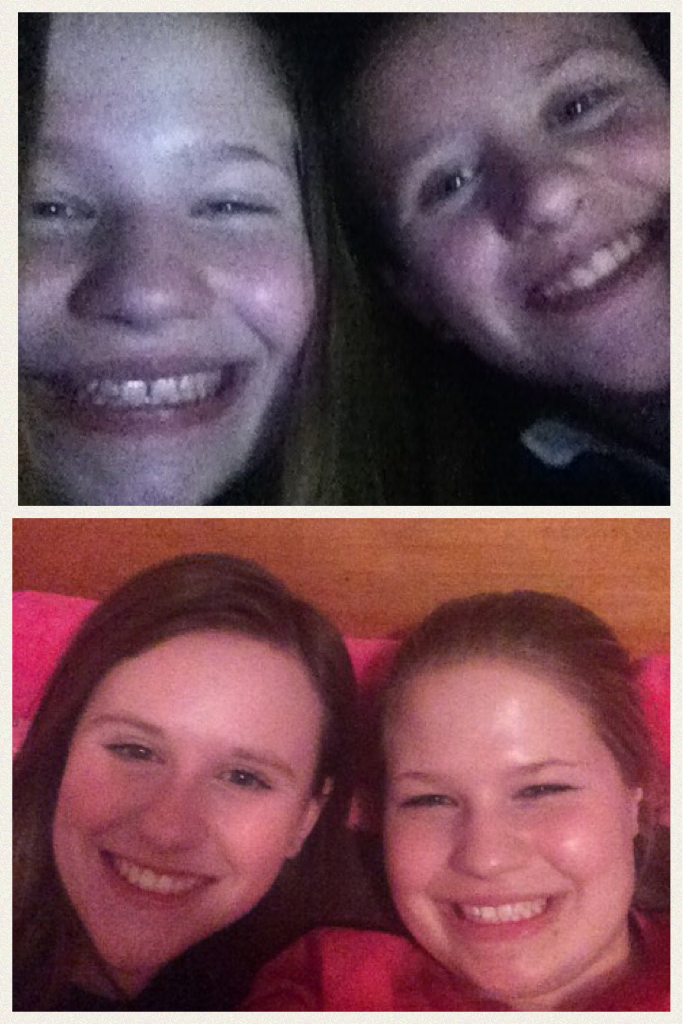 Then and now...best friends for 3 years! 