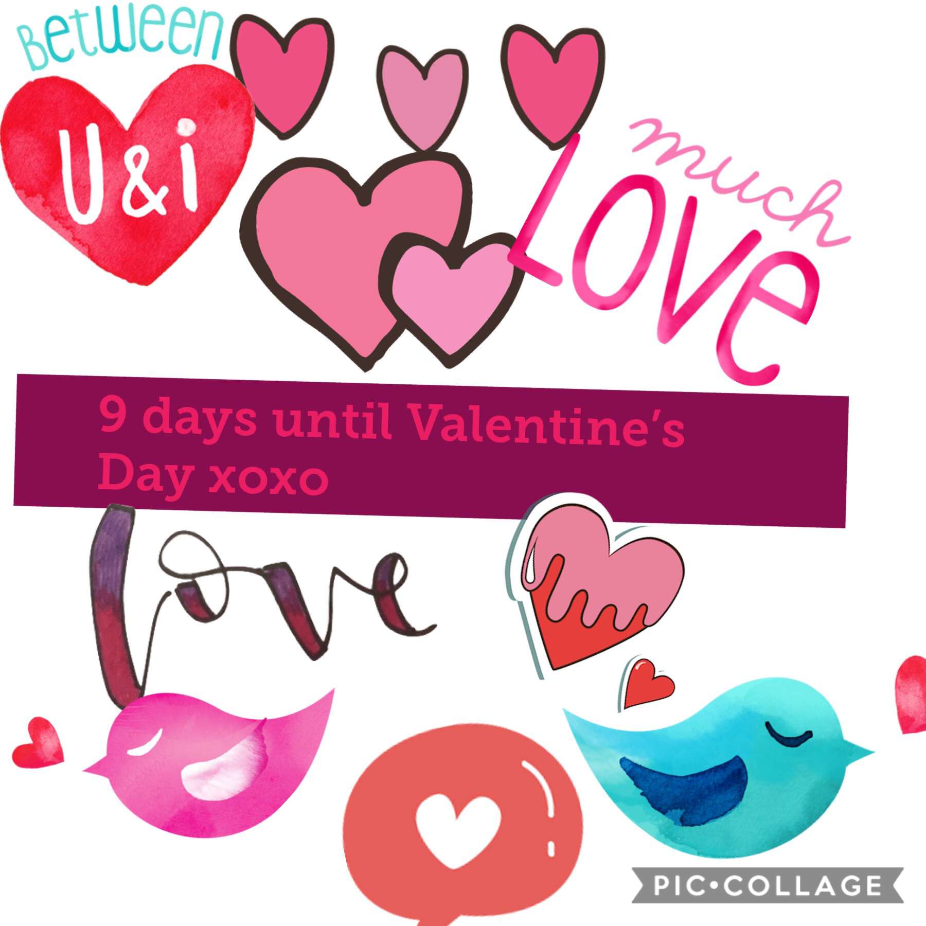 9 days till Valentine’s Day comment who you are spending it with xoxo