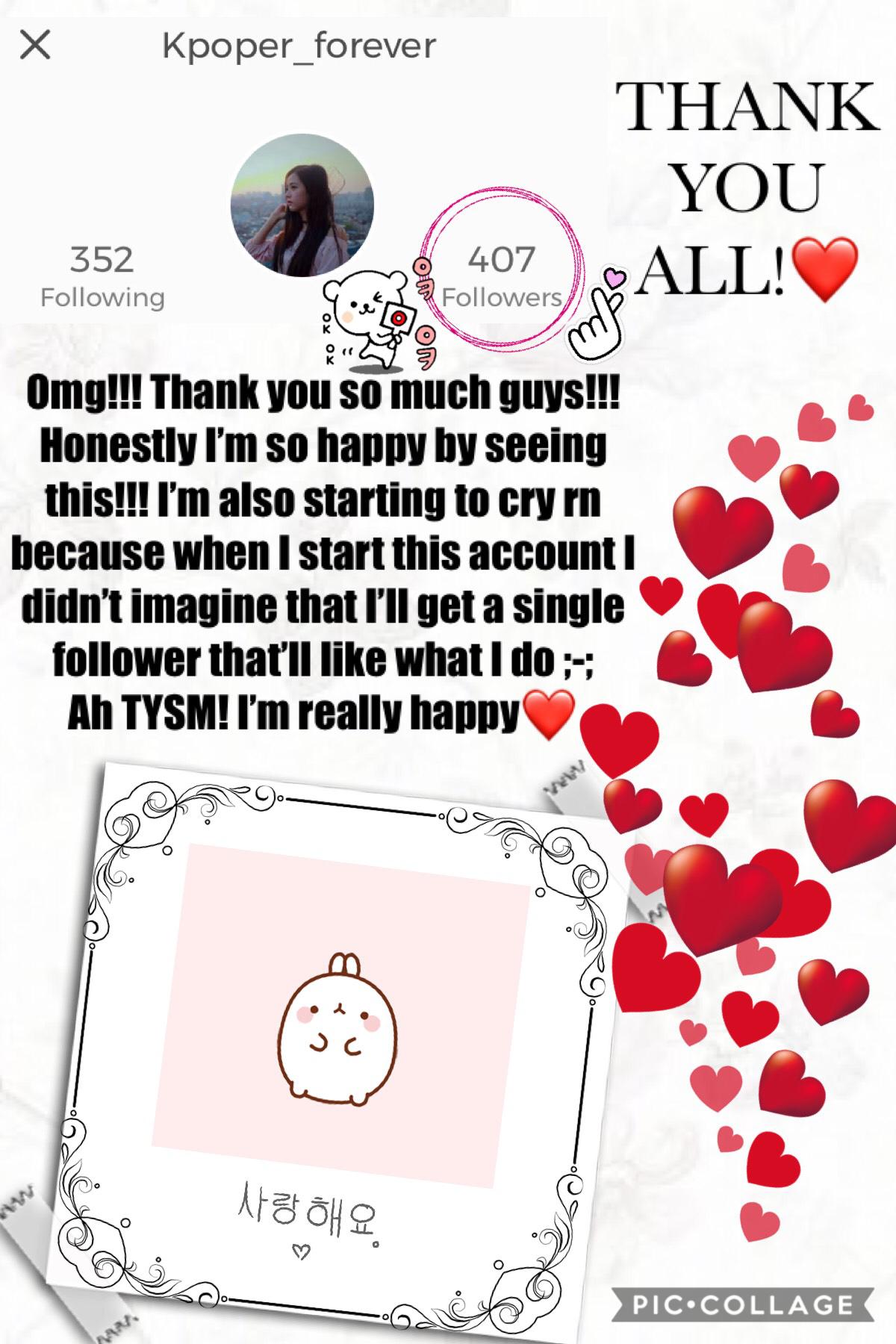 ❤️TAP❤️
Thank you so much guys!!!
Finally I’m thinking to do something to celebrate this✨ so comment what you would like me to do ;D 
♥️❤️LYSM❤️♥️