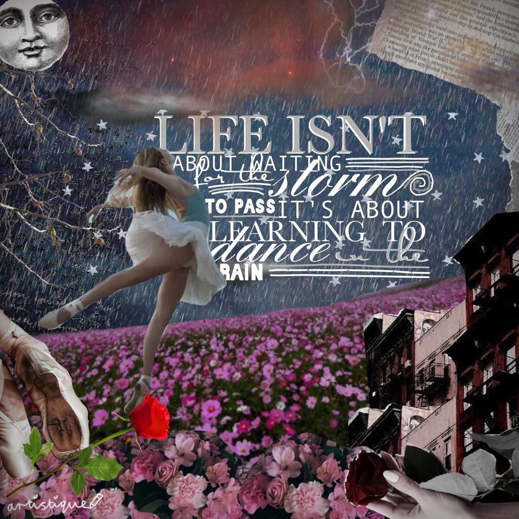 🌤Tap !🌤
Happy Sunday PicCollage !! ☀️💕Love this quote so much 😱😍
QOTD: What's your favourite type of flower ??🌺🌻🌹
AOTD: Tulips🌷💖
#pconly #positivity #dancing in the rain #smile #piccollage #night #Artistique 