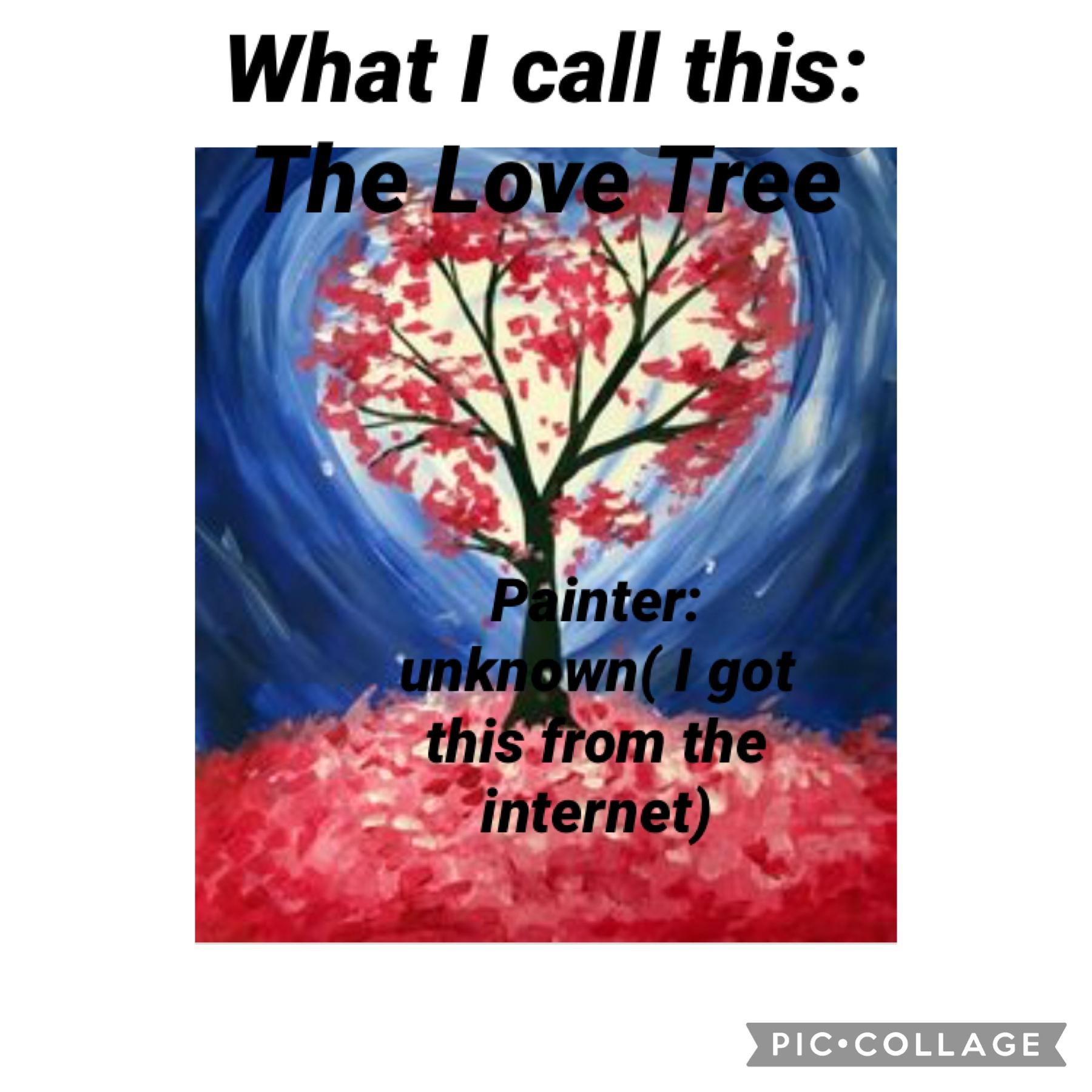 Art Critic #1( ❤️Tap❤️)

I would give this one a 8( 10 being the best) because it shows nature, and love at the same time. We need to be loving as we need to help nature. As humans, it’s our job to help our world stay healthy. And loving nature is perfect