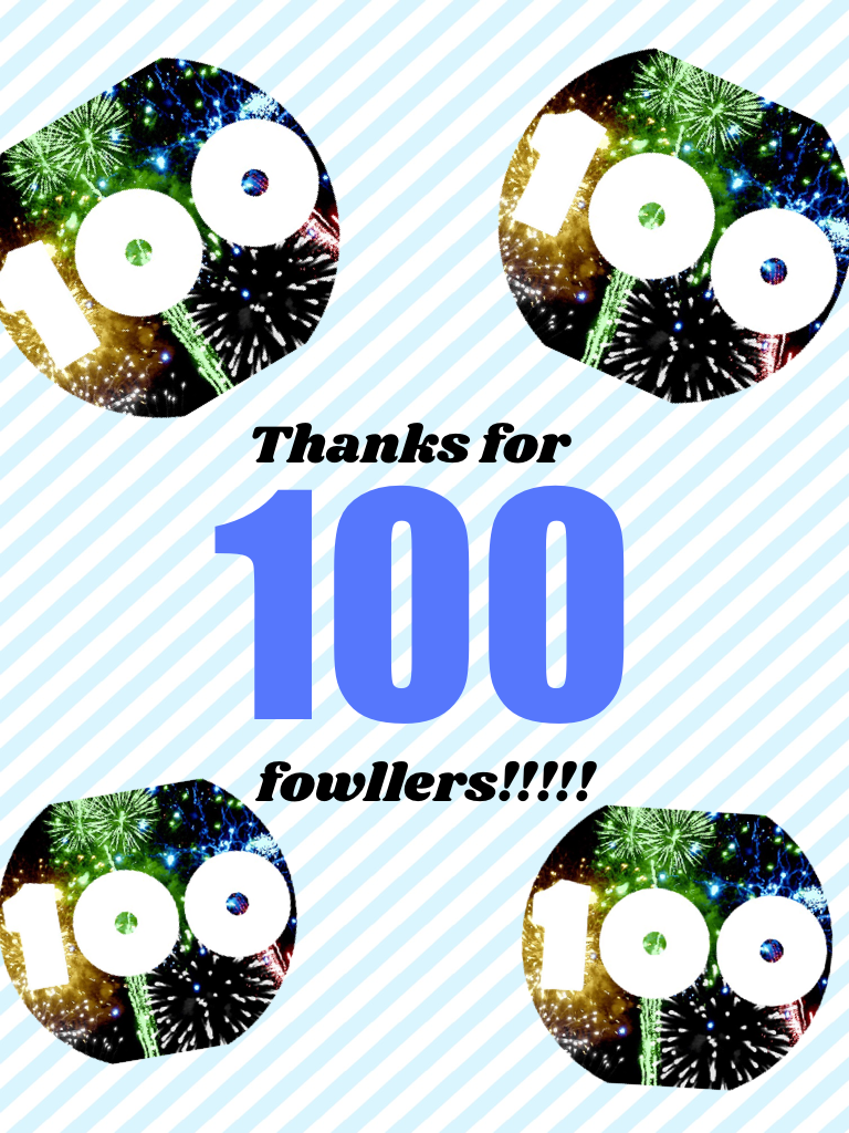Thanks for 💯 fowlers!!!!!!!! 🙂🙂🙂🙂