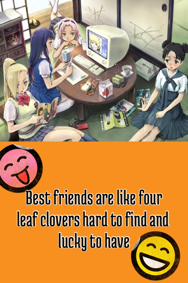 Best friends are like four leaf clovers hard to find and lucky to have