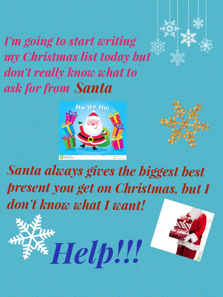 Tell me what I should ask Santa for, in the comments!🎄🎁