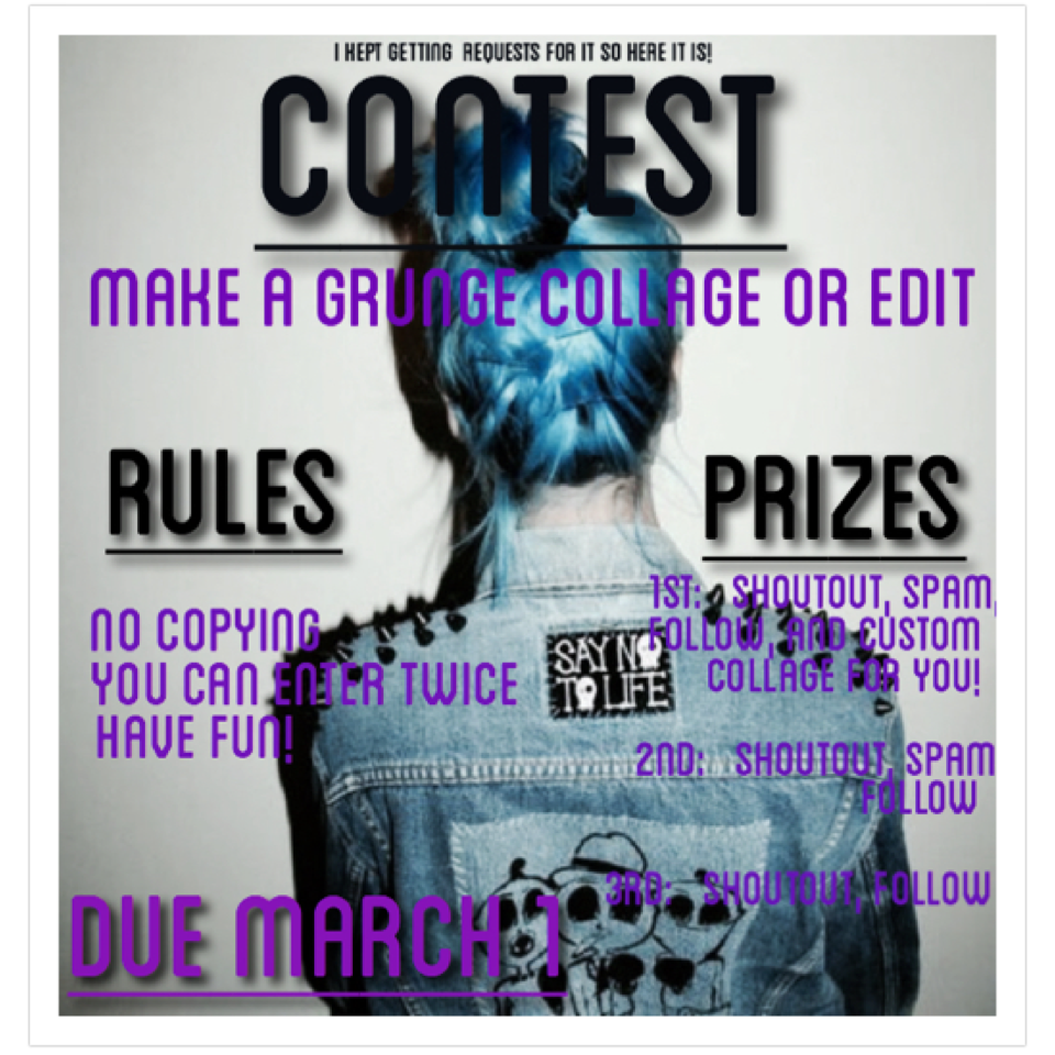 Contest! Please enter!
